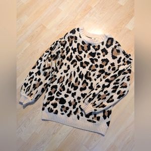 Cheetah Print Sweater